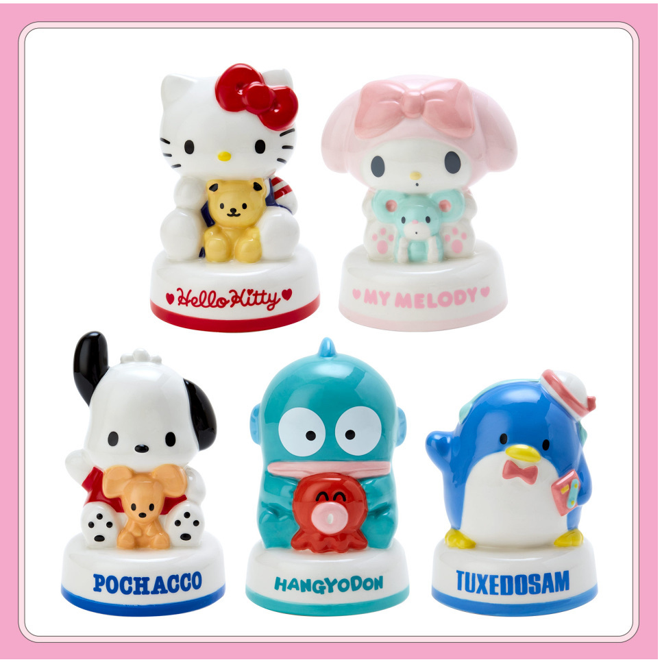 日本 Sanrio 經典公仔造型陶瓷存錢箱