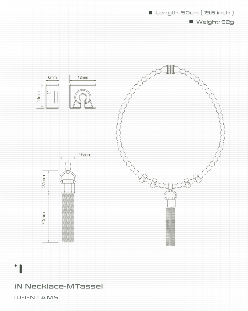 【Incoder】 iN Necklace-MTassel 金屬流蘇項鍊