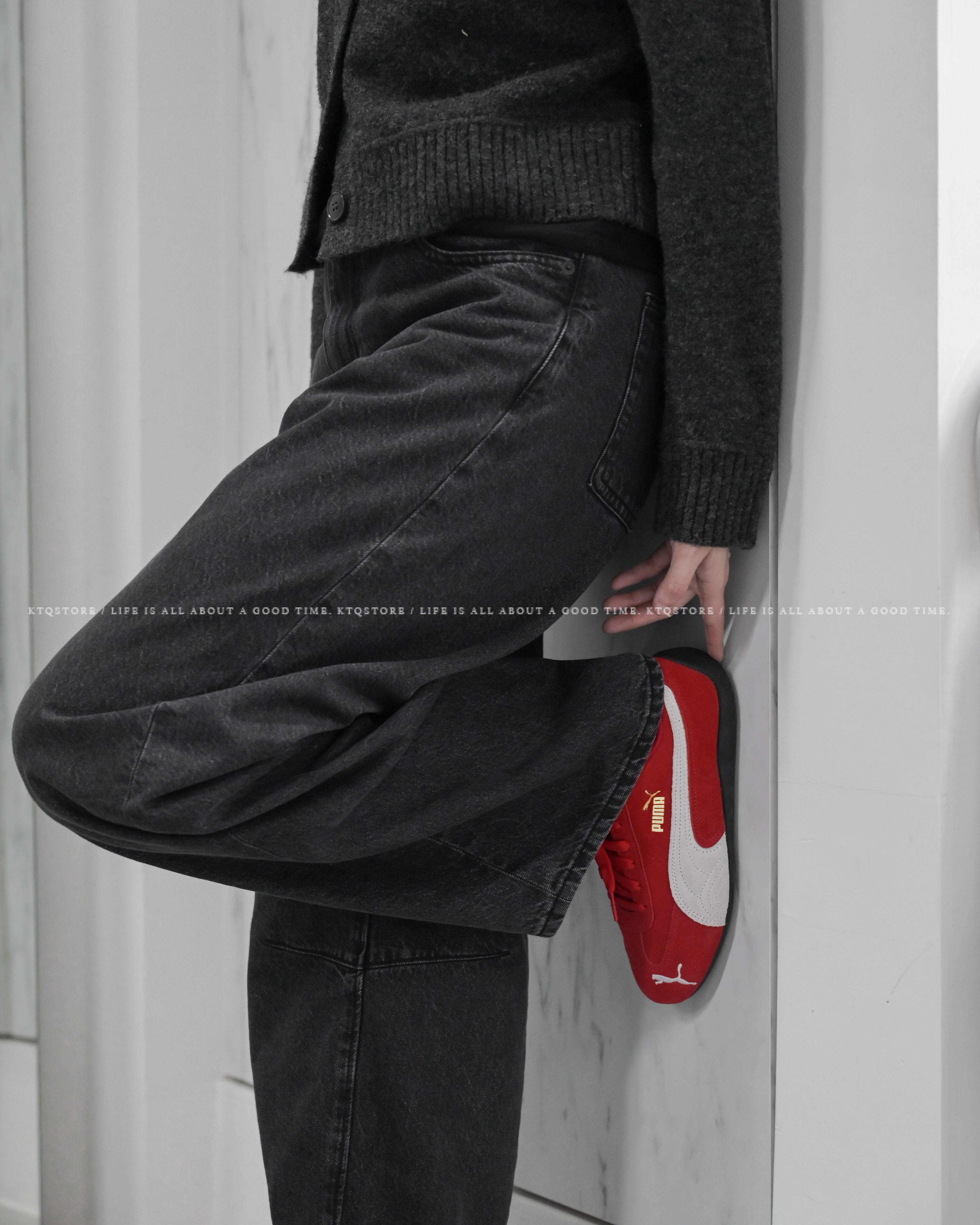 KTQ STORE ‧ Puma Speedcat OG 賽車鞋 男女同款 紅白 398846-02