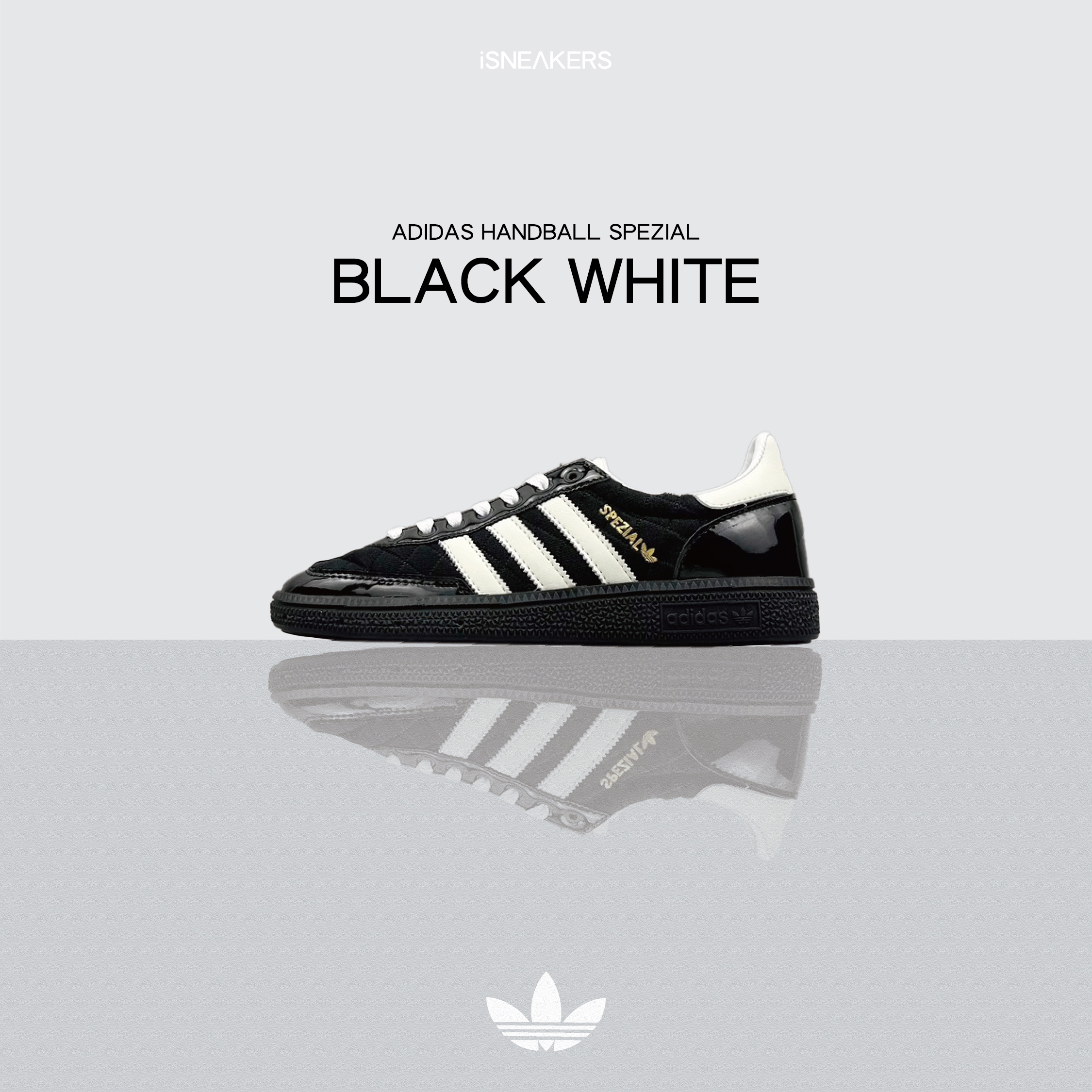 iSNEAKERS｜Adidas Handball Spezial "Black White" 黑白菱格紋 JP5669