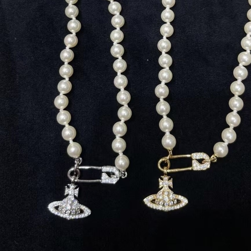 Outlet Vivienne Westwood Lucrece Orb Pearl Necklace