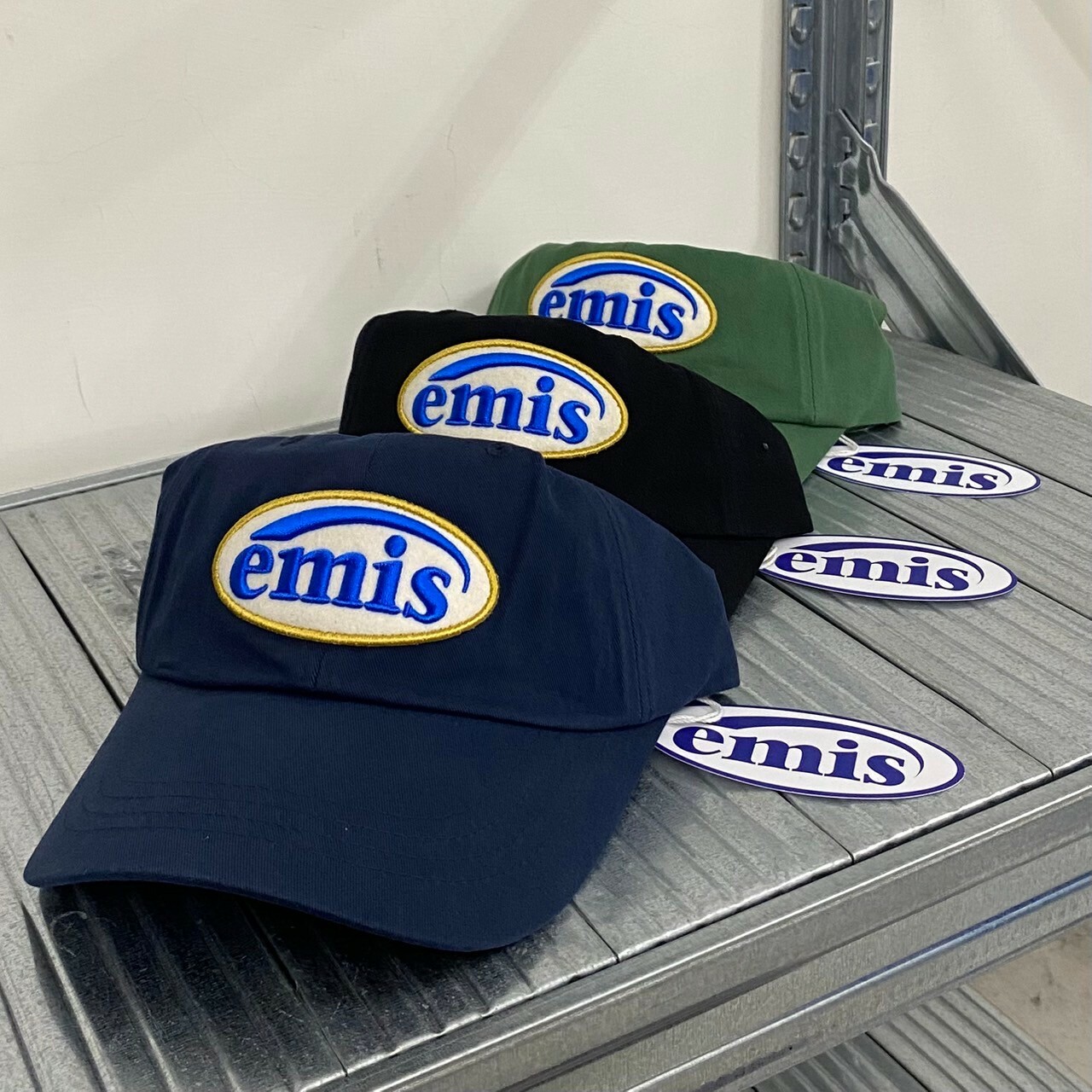 韓國 Emis 新橢圓刺繡棒球帽