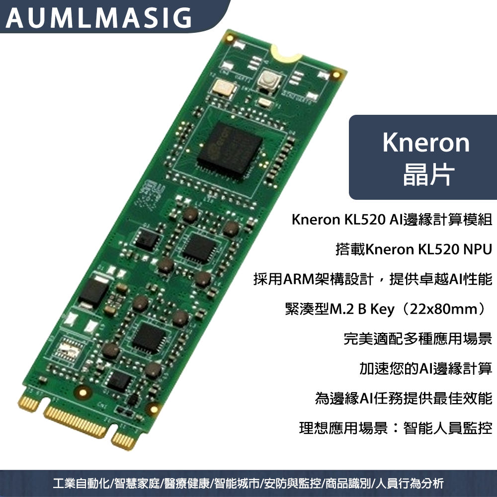 AI加速模組 (M.2 B Key) 低功耗AI邊緣推理模組