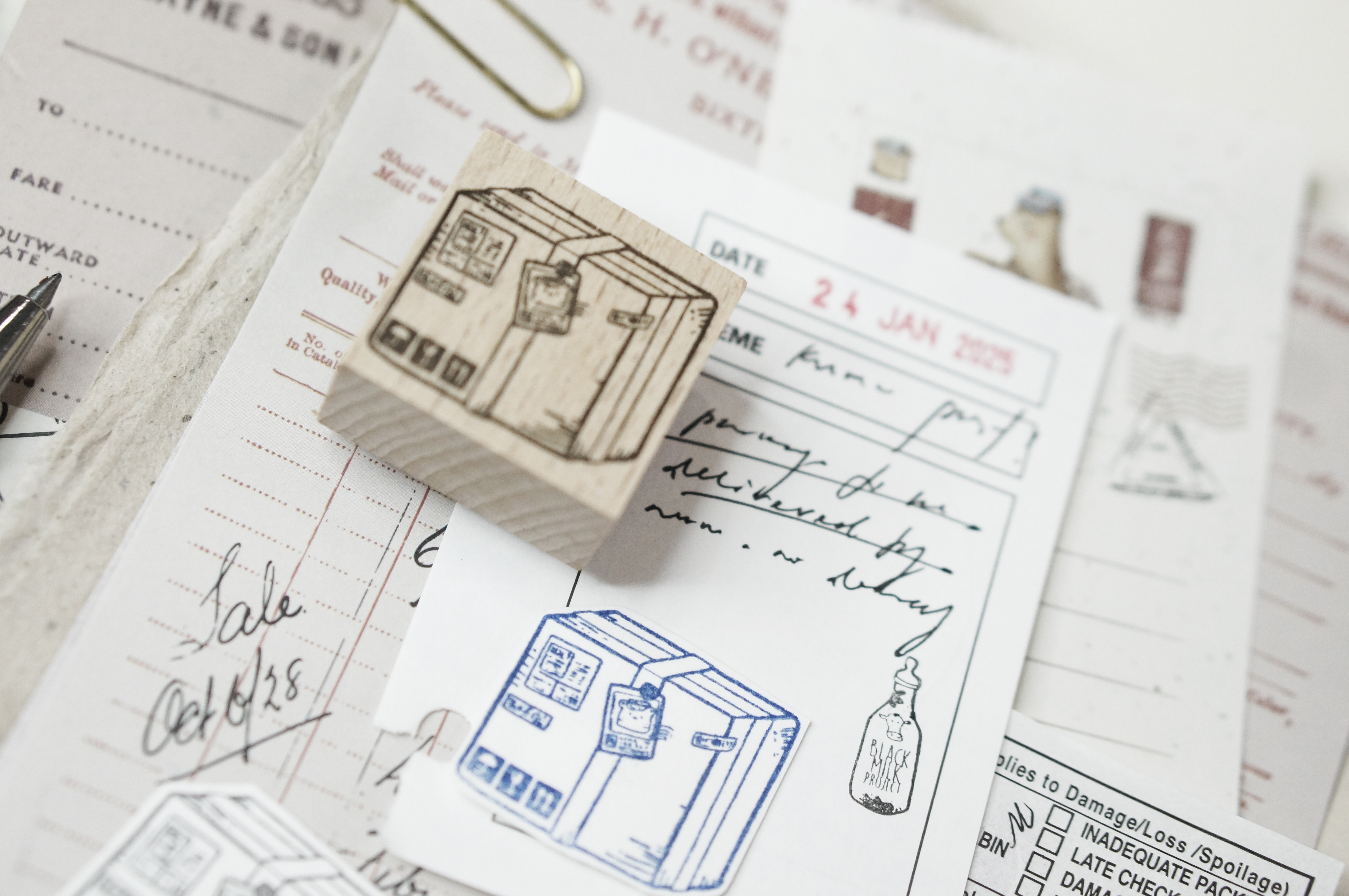 Black Milk Project - Kuma Post - Box Rubber Stamp