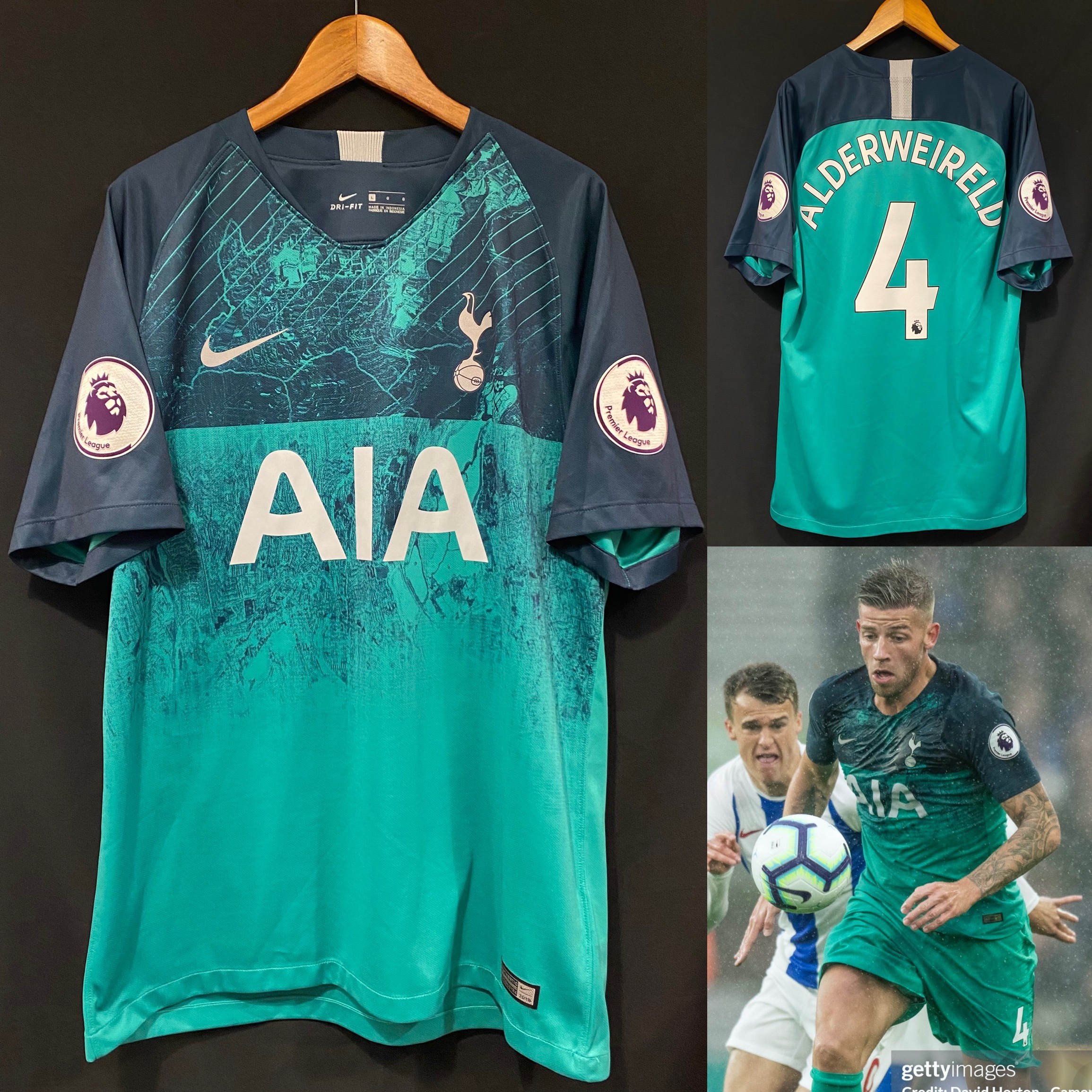 Tottenham Hotspur 2018-2019 Nike Third Shirt #4 ALDERWEIRELD