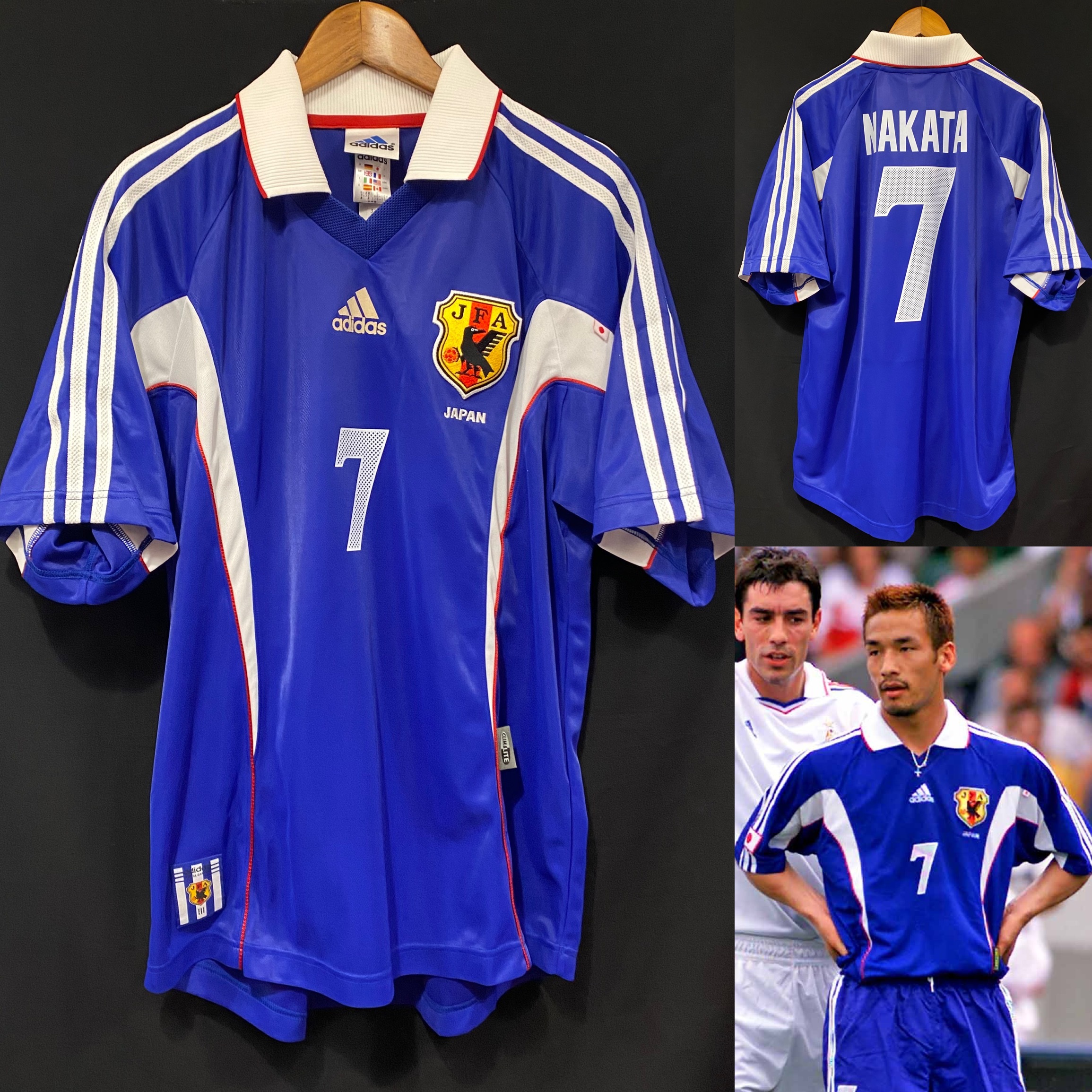 (全新有牌) 日本隊1999-2000 Adidas 主場球衣 #7 NAKATA