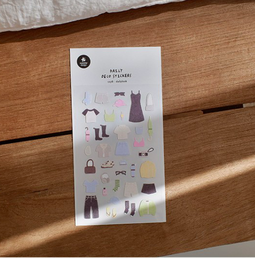 日常造型 手帳貼紙 #1178｜韓國Suatelier