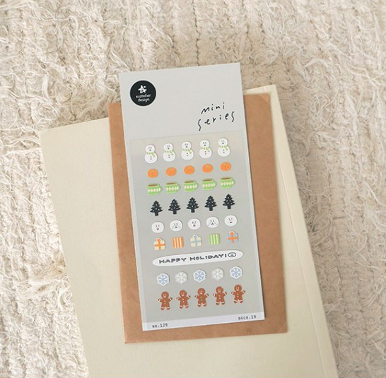 冬日 迷你手帳貼紙 129｜韓國Suatelier