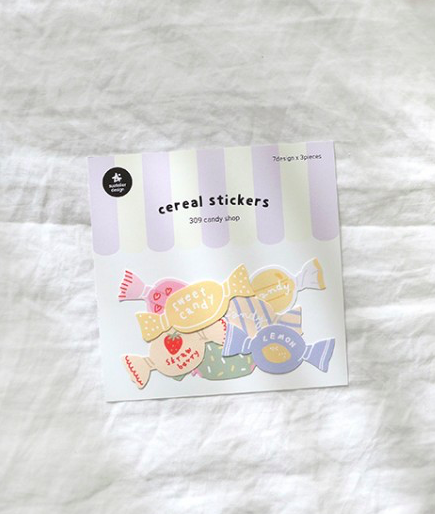 糖果店 21枚貼紙包 #309｜韓國Suatelier