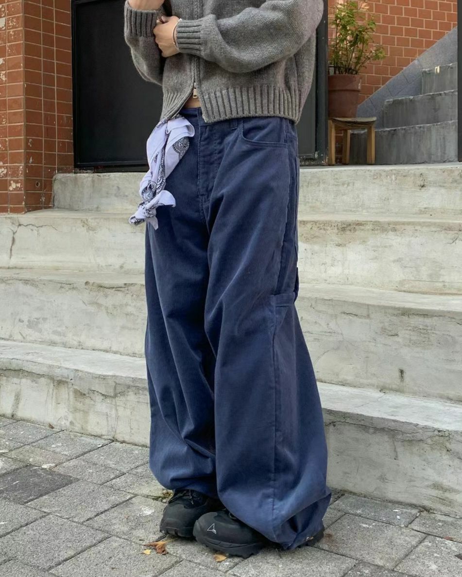 淨色燈心絨鬆身褲 TAC-0103P