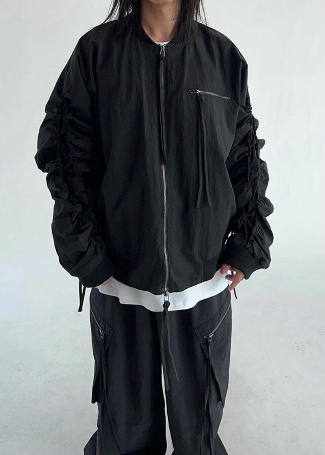 淨色拉鍊外套 TAC-0112JK