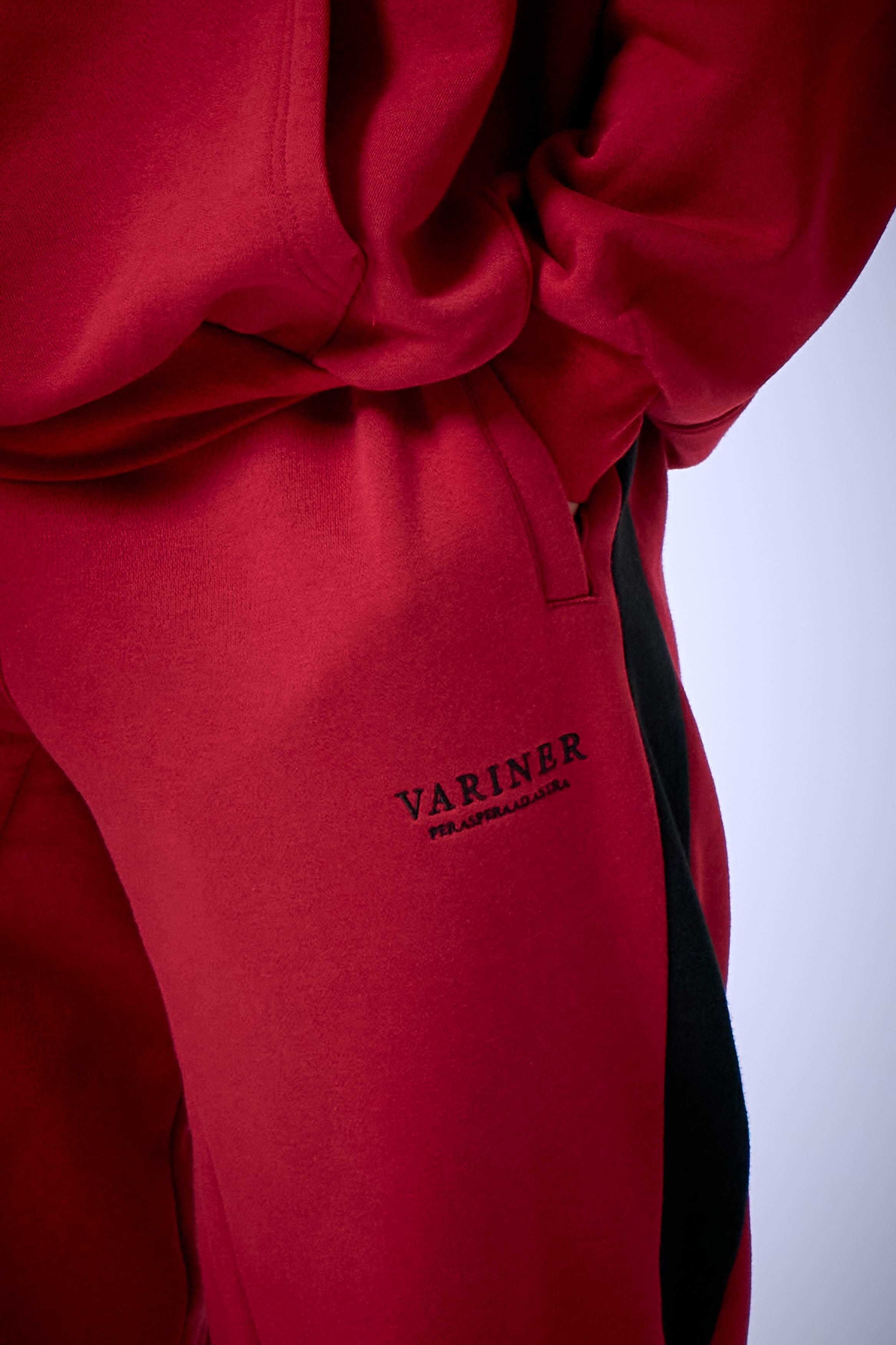 Vesuvius®Oversized jogger-勃根地紅