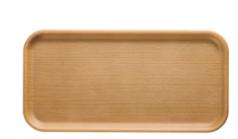 日本NH樹脂纖長托盤24CM (淺啡) (日本製)