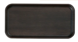 日本NH樹脂纖長托盤24CM (深啡) (日本製)