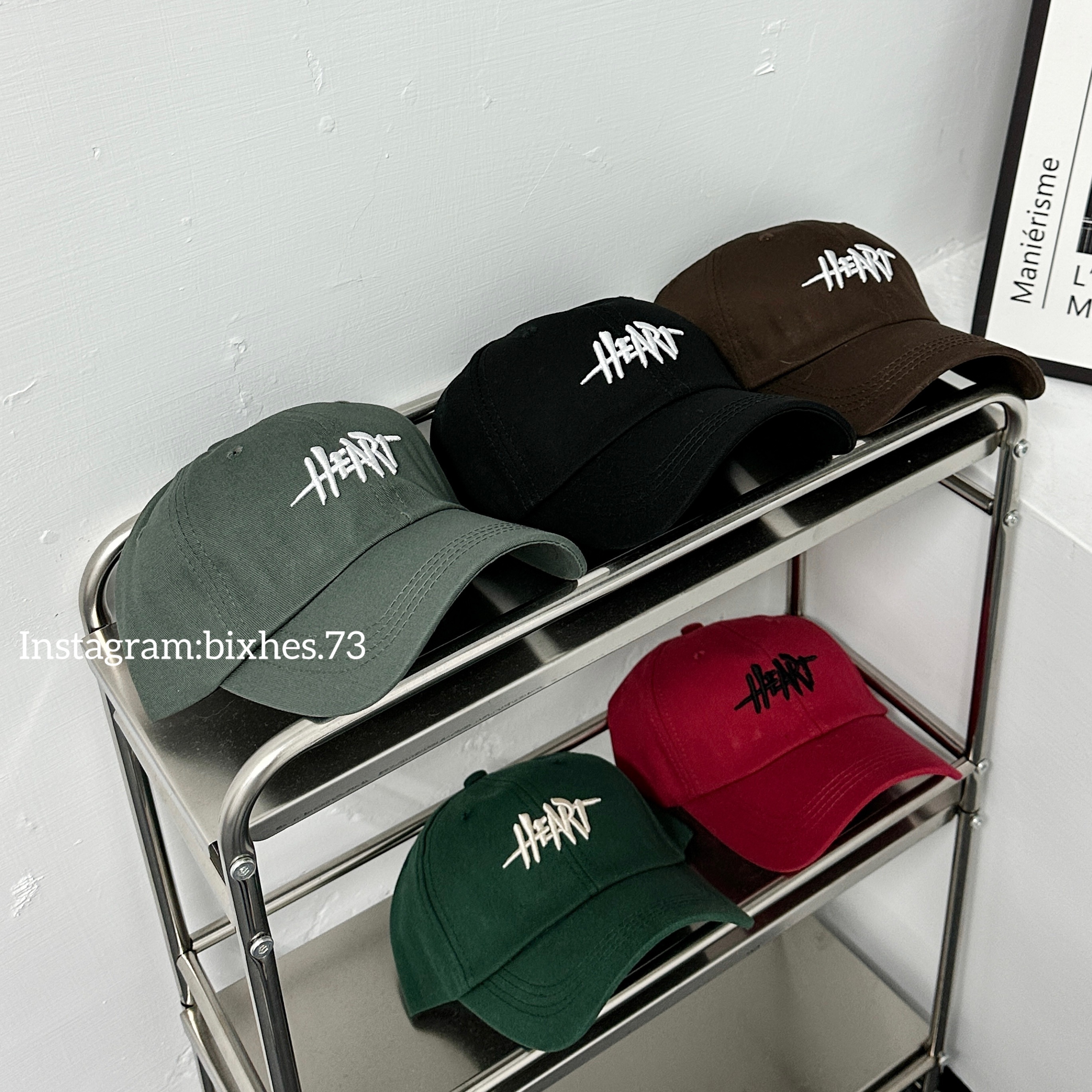 立體刺繡5色老帽(H00041)