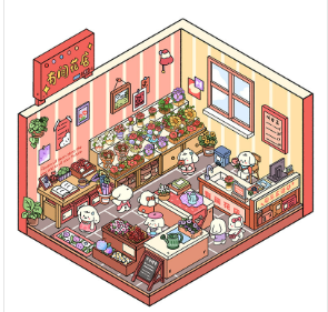 BOBO 小熊系列 3D立体微缩场景贴纸 40-43