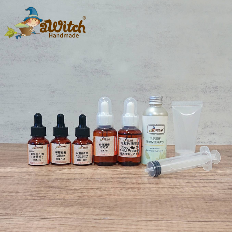 DIY玫瑰清爽Handcream材料包（附容器）