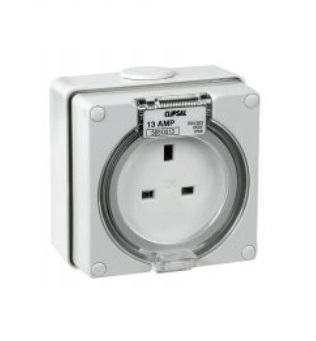 R130 'Schneider E30  S56S0313GY  13A 單位防水插座