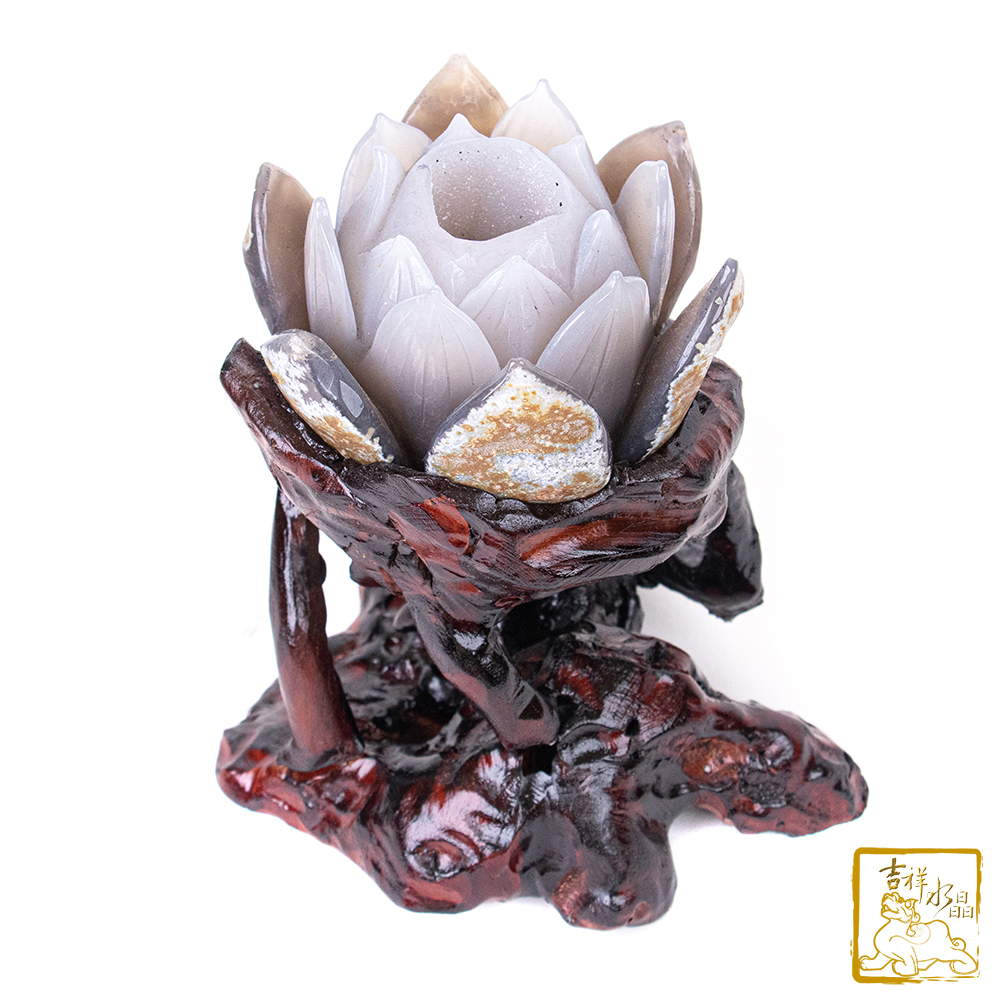 瑪瑙蓮花 940g 除穢避邪