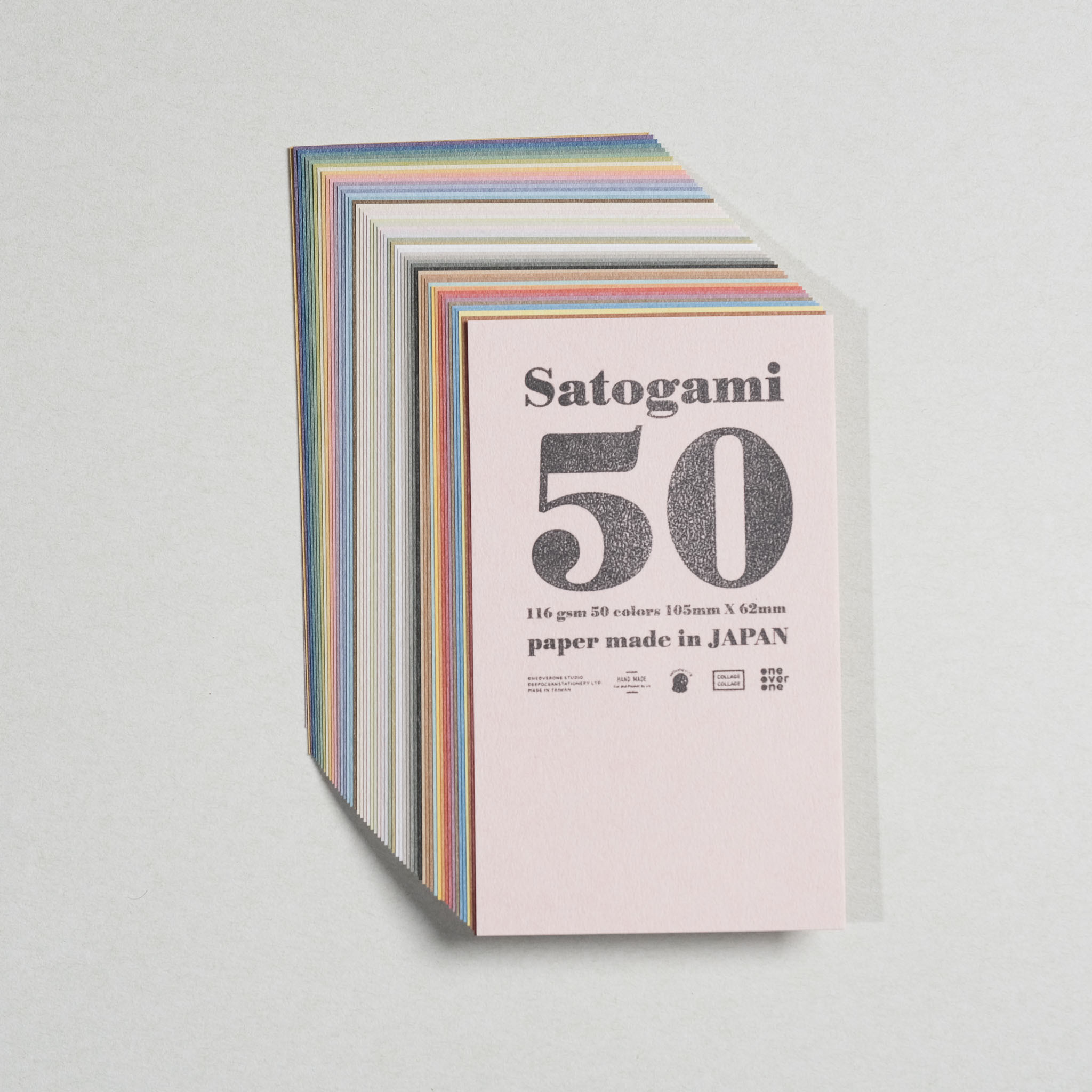 無孔 M5尺寸 里紙素材包 / 50色版本｜一分之一工作室  臺灣