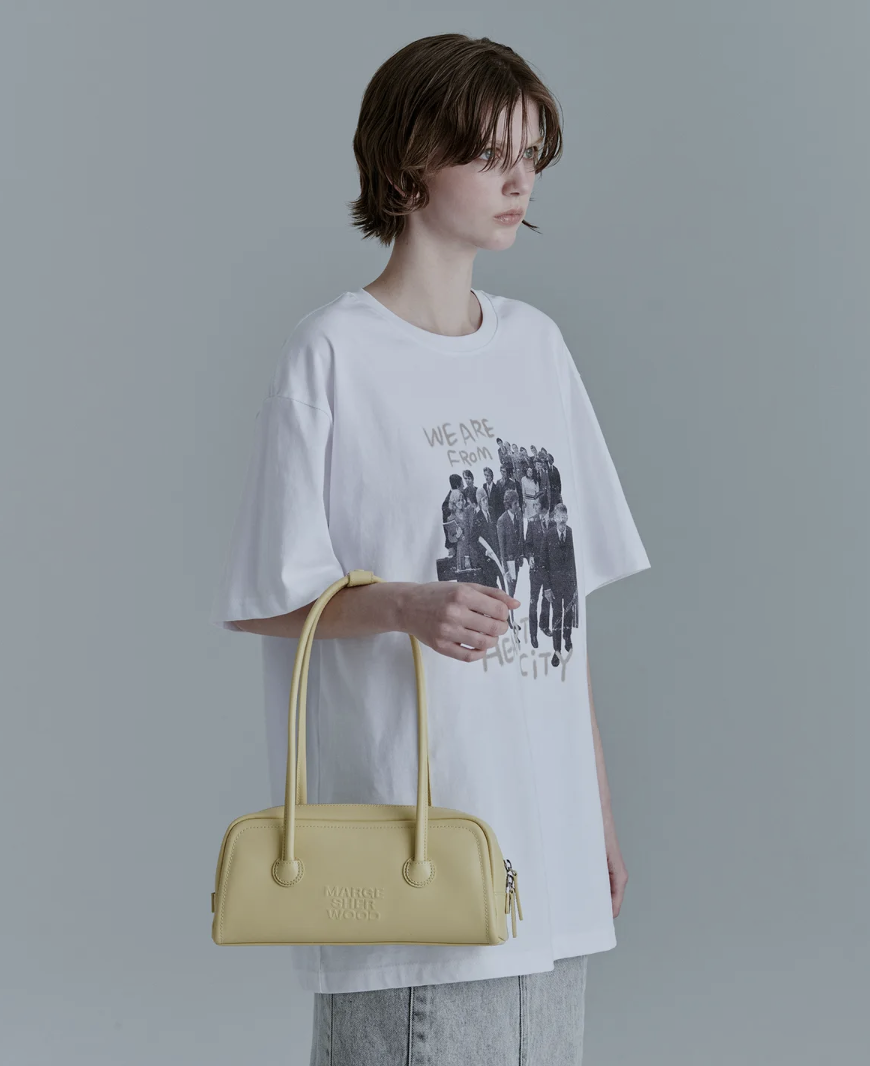 MARGESHERWOOD SOFT BAGUETTE BAG_Soup Plain