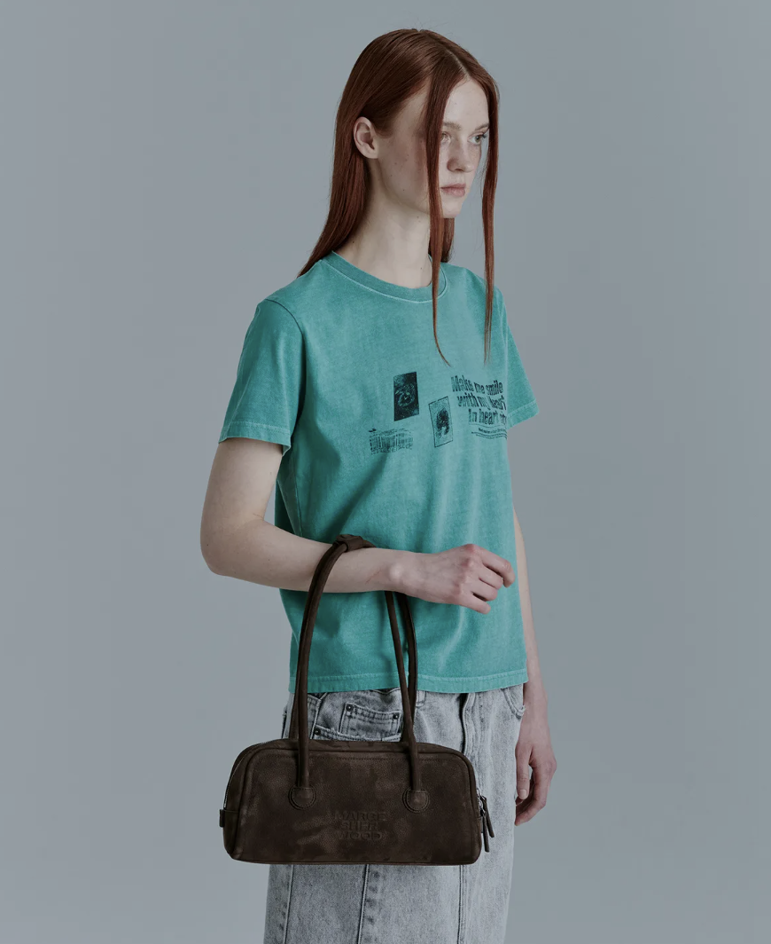 MARGESHERWOOD SOFT BAGUETTE BAG_Hush Nubuck