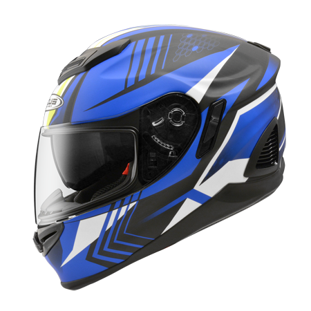 ZEUS ZS-1600 AK6 消光碳纖 藍 彩繪 全罩式帽款 碳纖維帽款