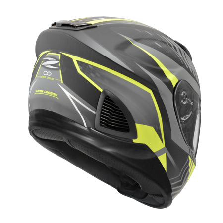 ZEUS ZS-1600 AK6 消光碳纖 灰 彩繪 全罩式帽款 碳纖維帽款