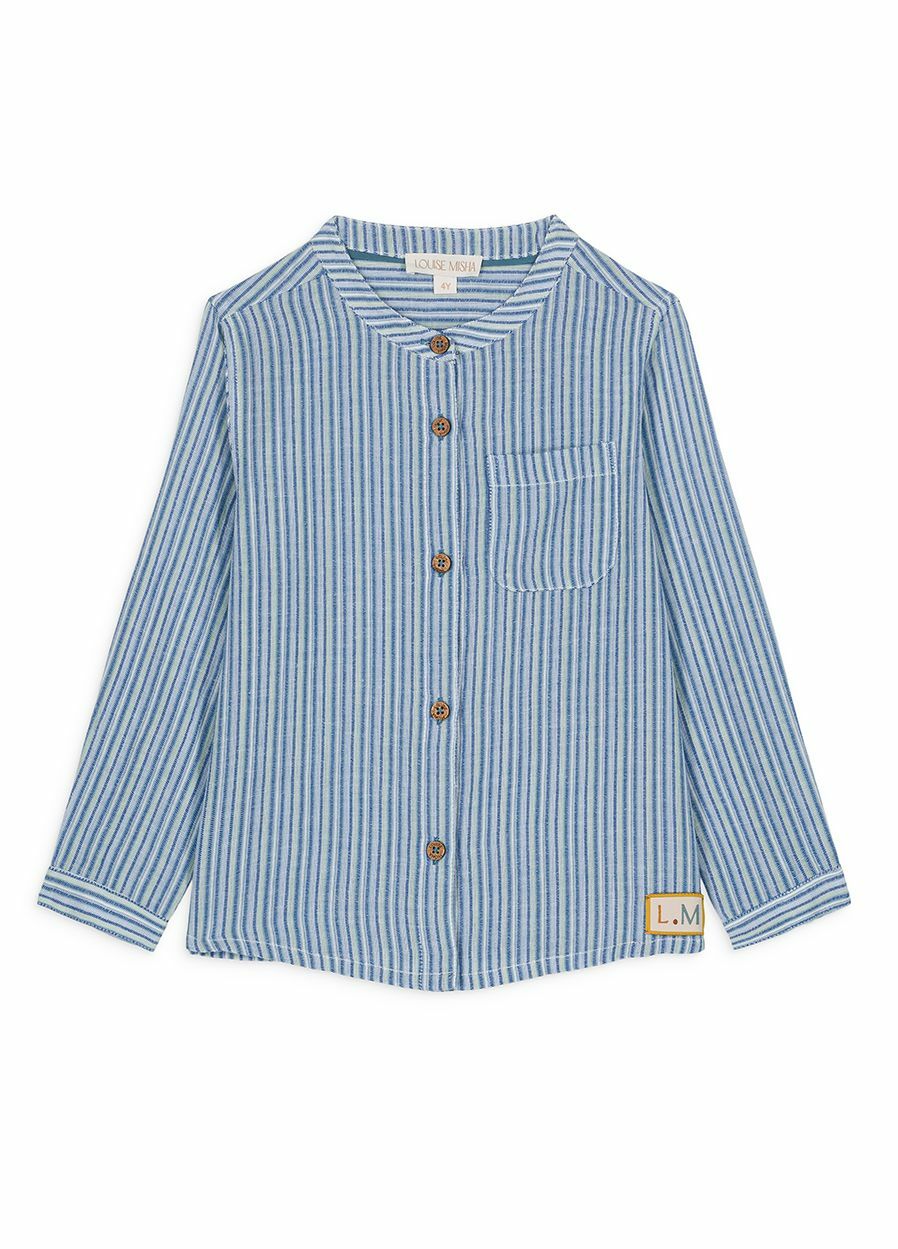 LOUISE MISHA│Amod Shirt條紋襯衫． BLUE PARASOL STRIPES