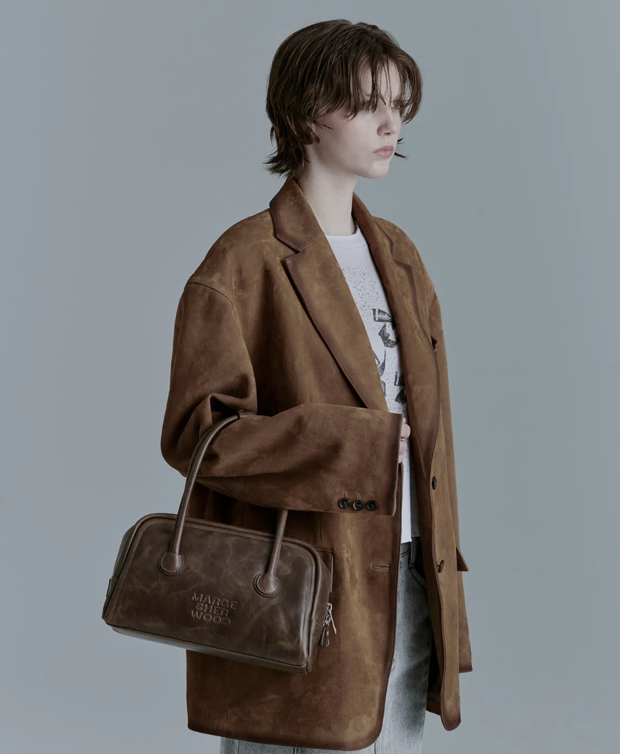 MARGESHERWOOD SOFT TOTE_Washed Brown Pull-up