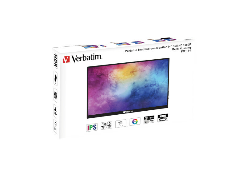 Verbatim 便攜式觸控螢幕顯示器 14 吋 1080p (PMT-14)