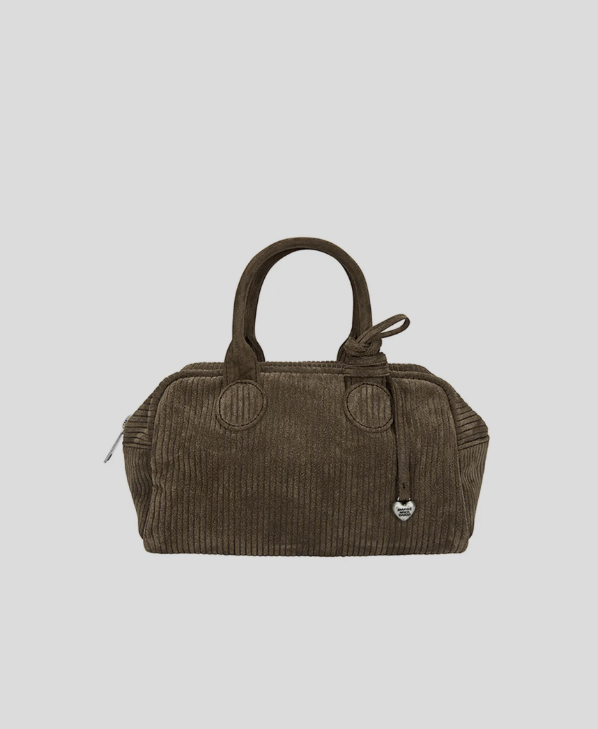 MARGESHERWOOD SOFT BOWLING BAG_Cocoa Corduroy Suede