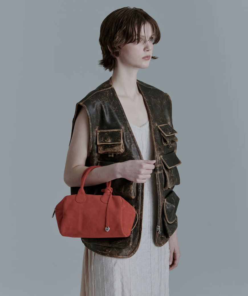 MARGESHERWOOD SOFT BOWLING BAG_Red Suede