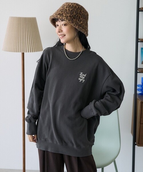 FREAK’S STORE / Ribbon message sweatshirt