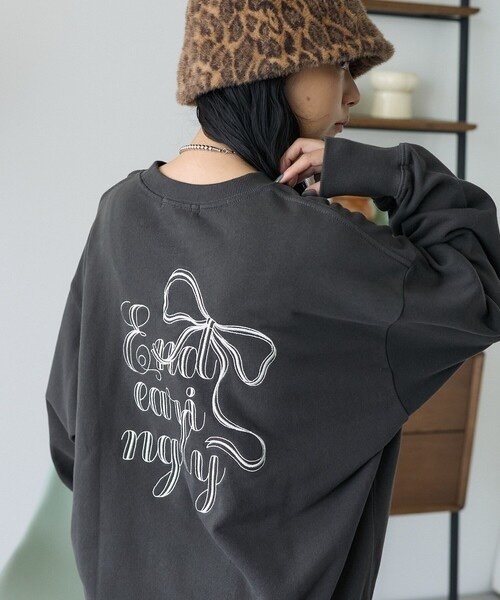 FREAK’S STORE / Ribbon message sweatshirt