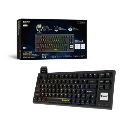 （2026新年限時優惠）XPower Orcus三模熱插拔可換軸機械鍵盤連雙顯示屏
