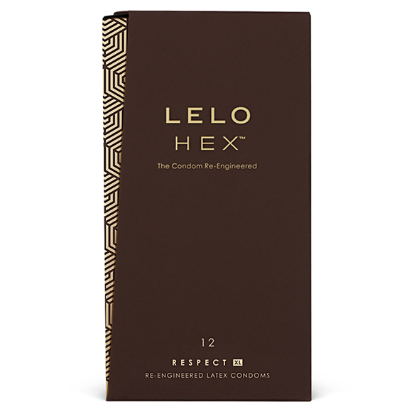 Lelo HEX Respect XL 加大碼 六角形網狀 12 片裝 乳膠安全套