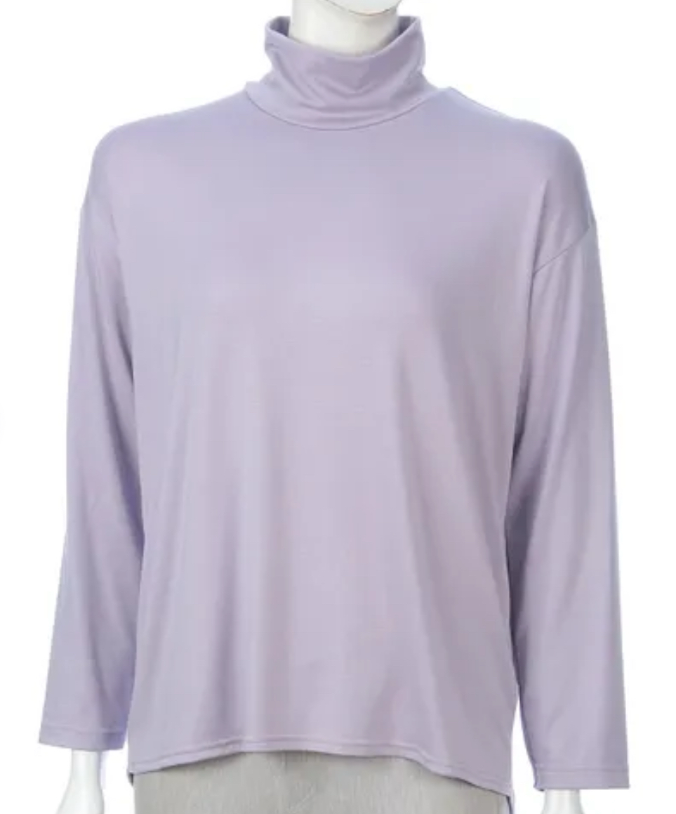 雙保暖 高領剪裁縫製