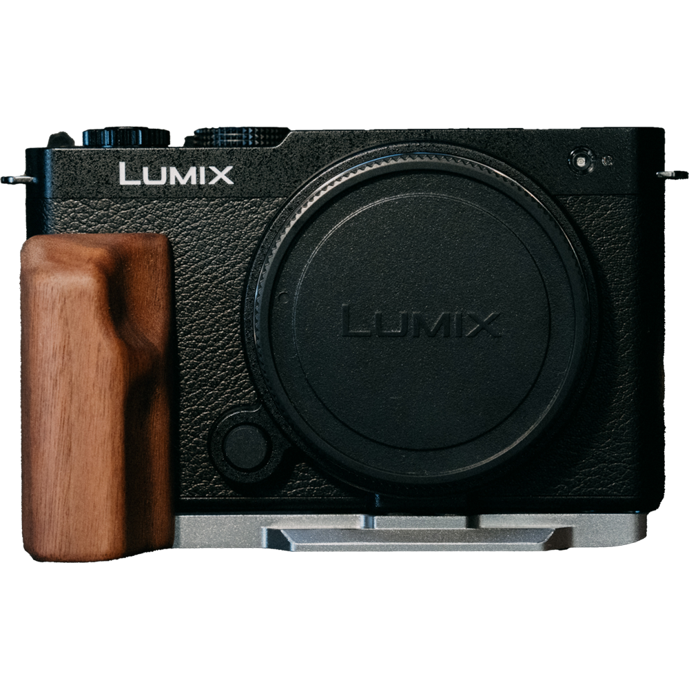 Panasonic LUMIX S9 胡桃木手把底座 快拆手把底座 實木相機底座