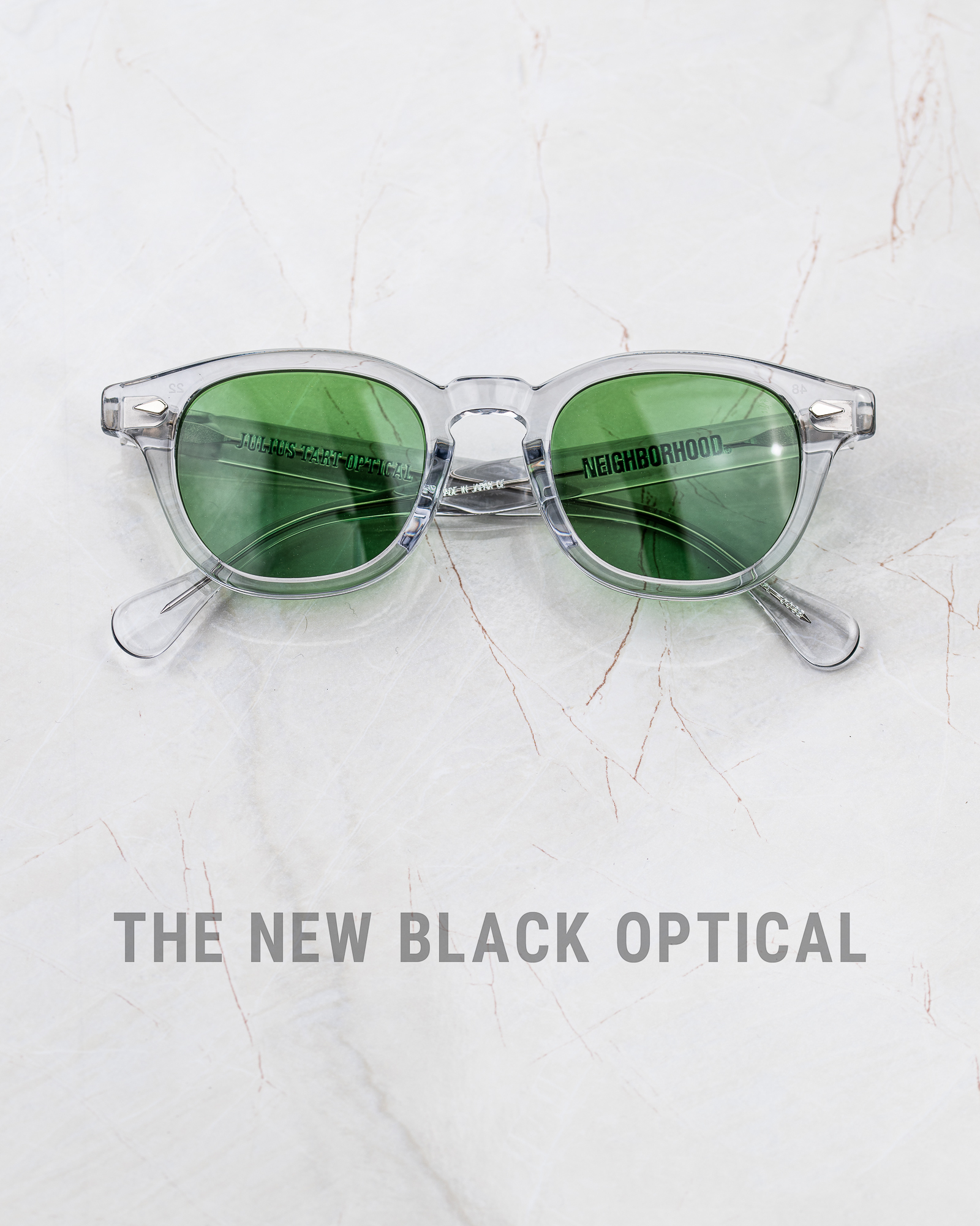 Neighborhood X Julius Tart Optical Clear Grey/Green Len