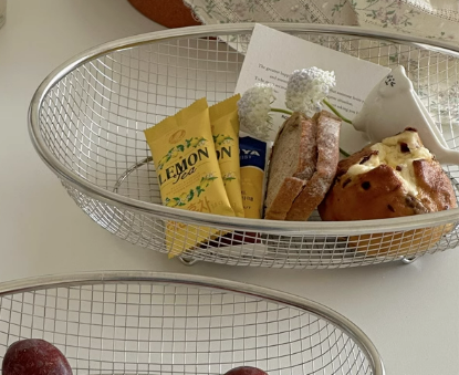 《5591》橢圓不鏽鋼收納籃