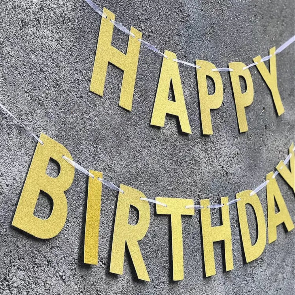 掛旗系列丨金蔥/銀蔥英文字母字卡(單個字)