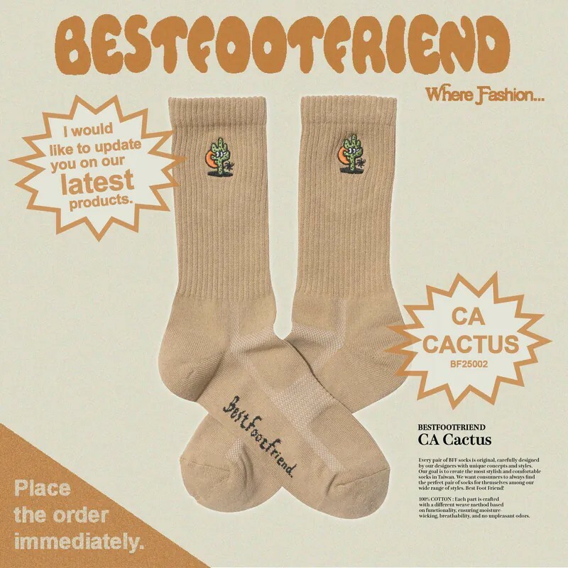 【Focus Store】現貨秒發 BFF CA Cactus 日落仙人掌 兩色 BF25002
