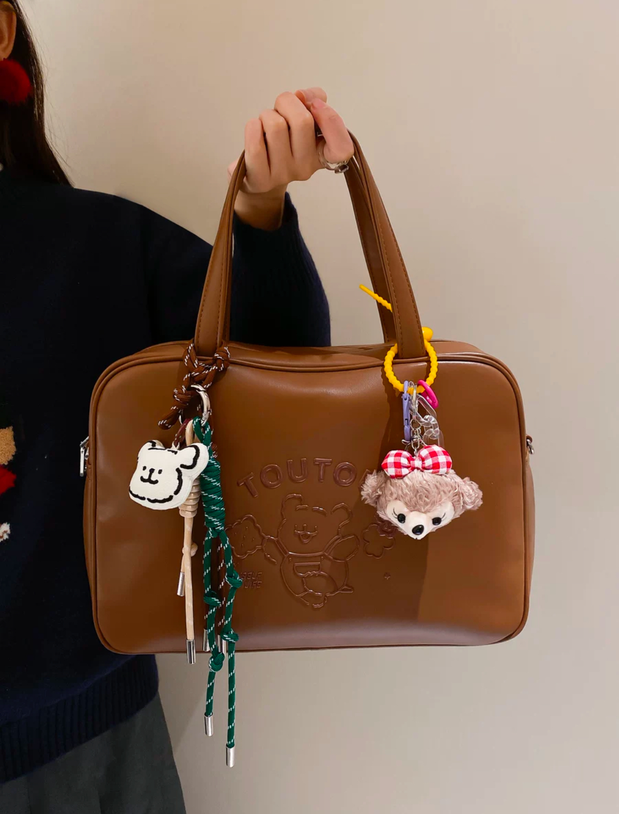 TOUTOU x 線條小狗 Maltese 馬爾濟斯 正版聯名 小方包 3色 手提包 單肩包 斜背包⁣ 大容量/預購