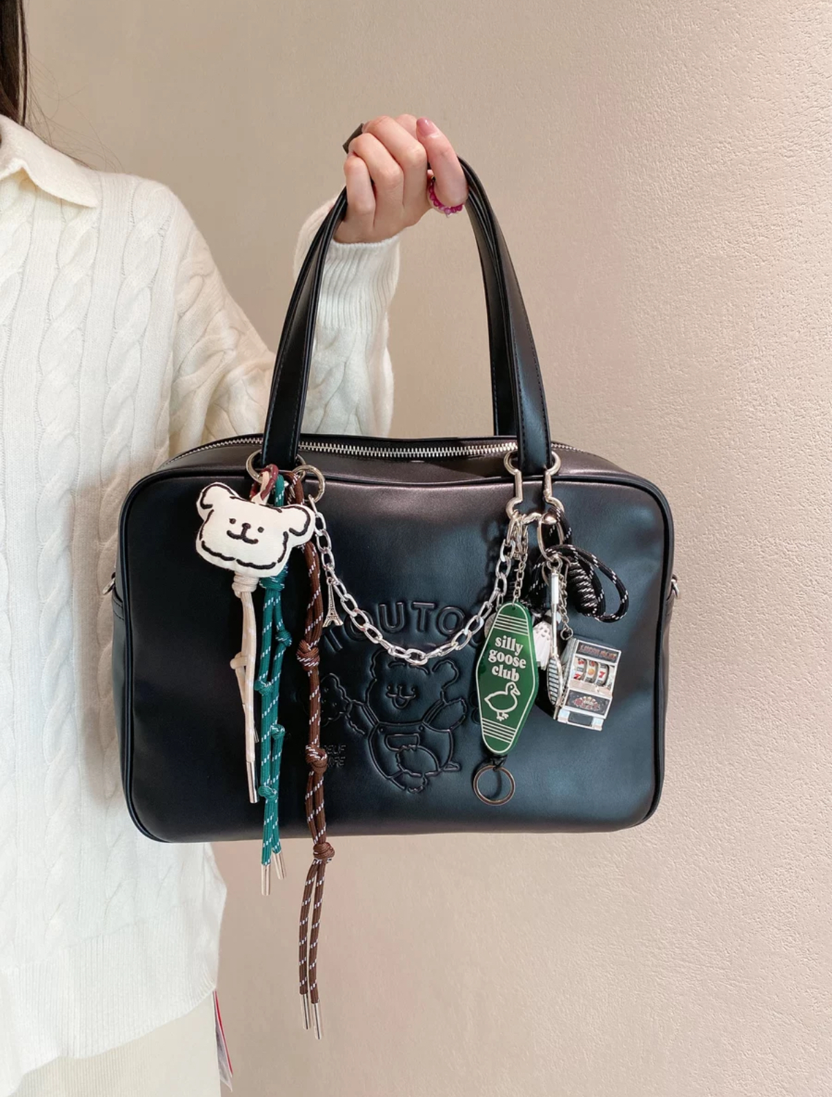 TOUTOU x 線條小狗 Maltese 馬爾濟斯 正版聯名 小方包 3色 手提包 單肩包 斜背包⁣ 大容量/預購