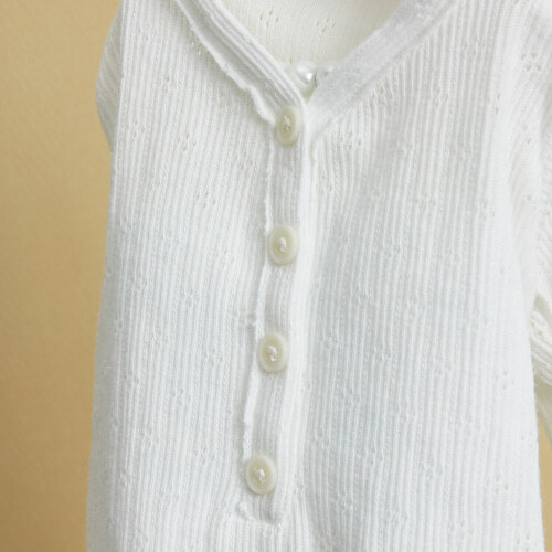 Louisdog 純白鏤空連身褲