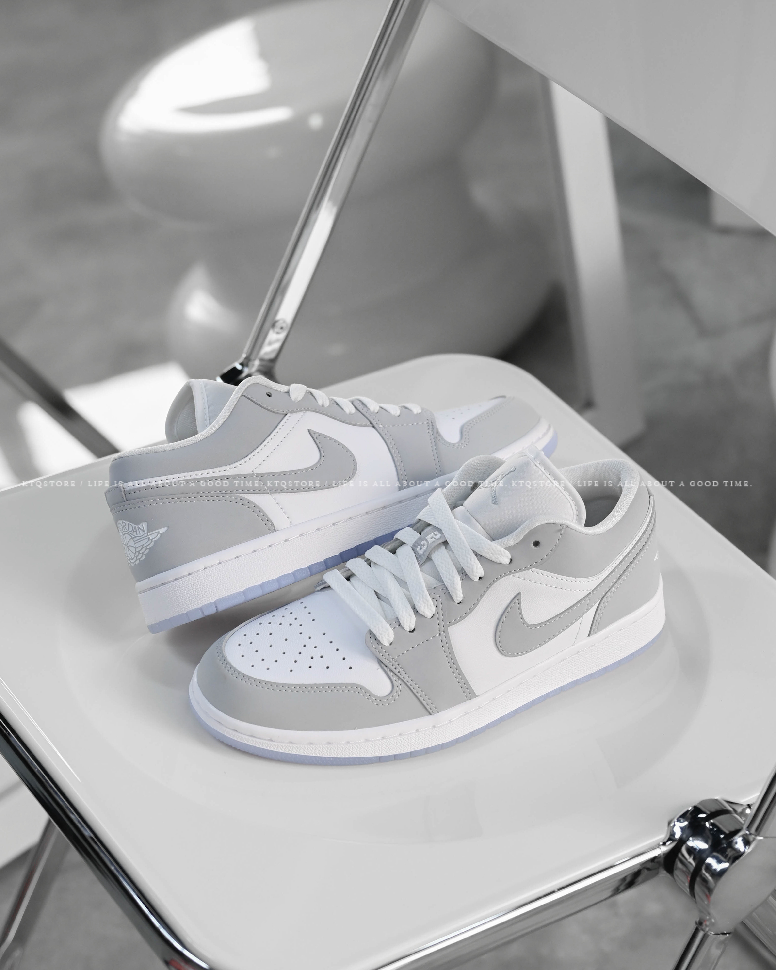 KTQ STORE ‧ NIKE AIR JORDAN 1 灰白 小dior 現貨 DC0774-105