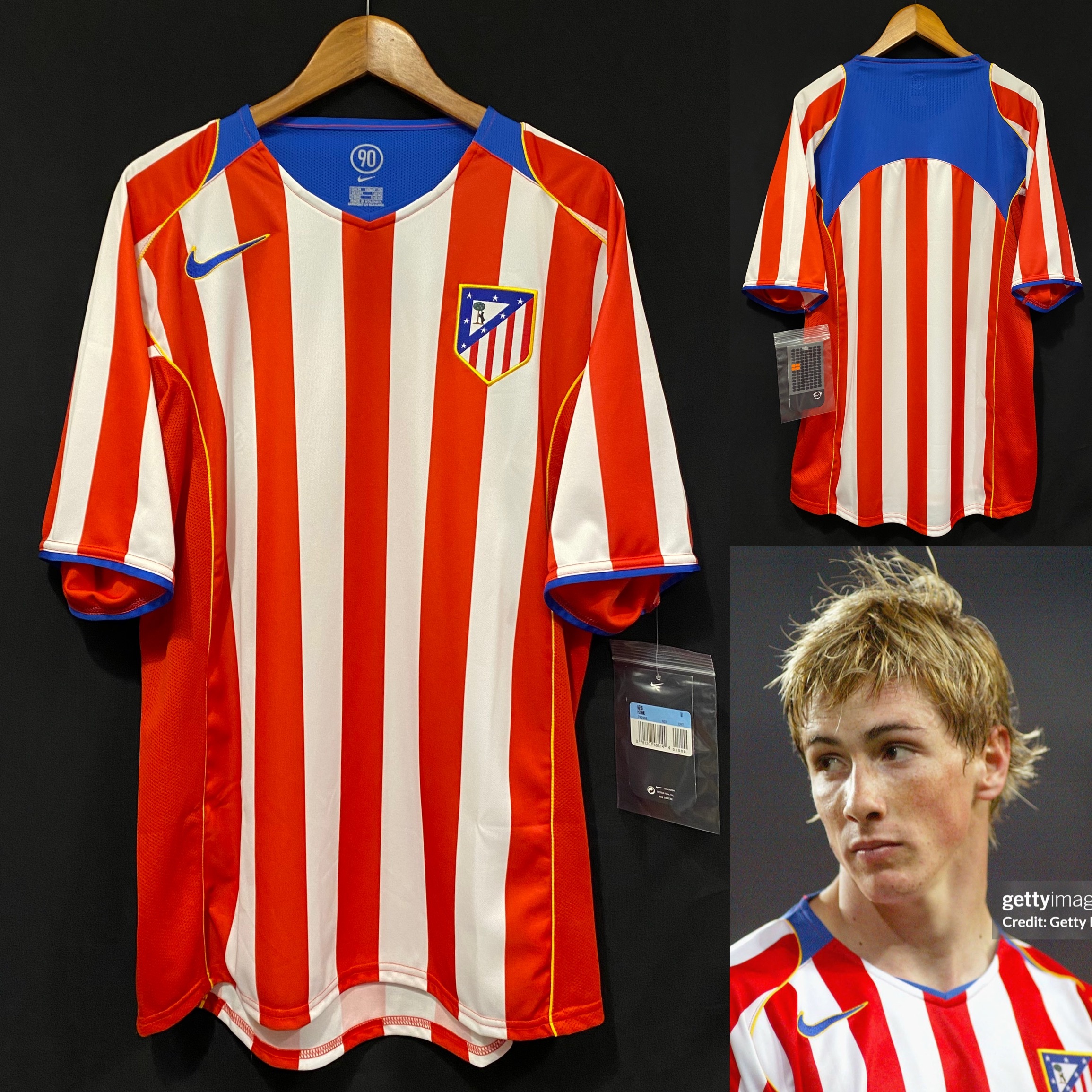 (更衣室版) 馬德里體育會 2004-2005 Nike 主場更衣室球員版球衣