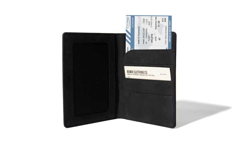 REMIX "Remix Shield Logo Passport Holder" (Black)