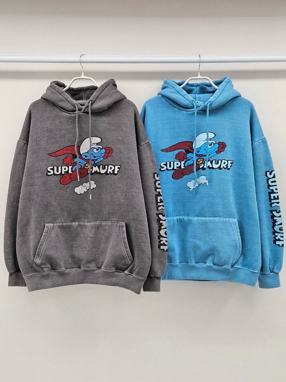 洗水卡通圖案連帽衛衣(薄抓毛底) T5650